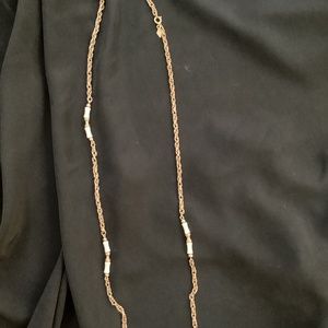 Sarah Covington, vintage 31 inch gold neclace